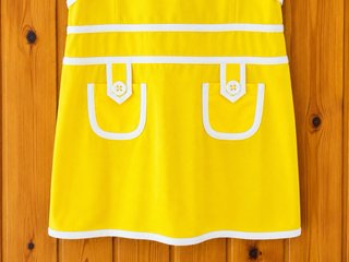 Vestido amarillo Retro Elegancia Años 60. T.S