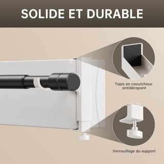 2 Soportes Cortina Ajustables