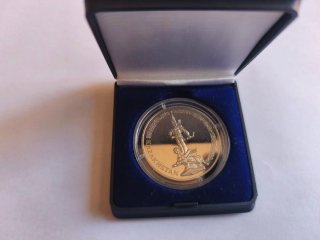 Moneda Plata Kazakhstan con Estuche