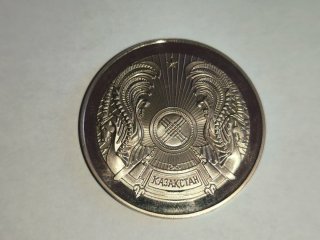 Moneda Plata Kazakhstan con Estuche