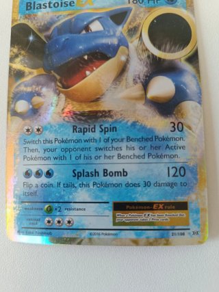 Pokémon Blastoise EX 21/108 XY Evolutions ENG NM