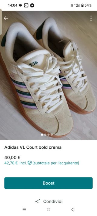 Scarpe Adidas VL court bold