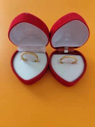 2 Anillos Oro 18k liminado n 17