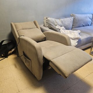 Sillón eléctrico relax beige