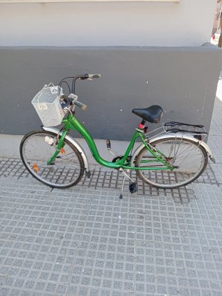 Bicicleta kildemoes de paseo verde