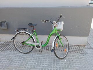 Bicicleta kildemoes de paseo verde