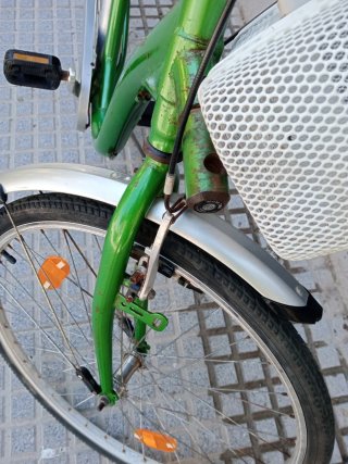 Bicicleta kildemoes de paseo verde