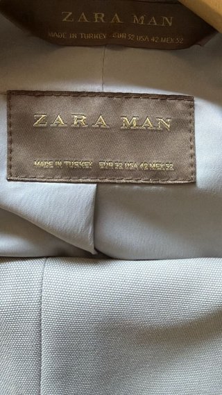 Traje Zara Gris