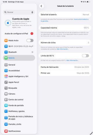 iPad Pro 11” M5 2ºCiclo Batt. Factura +Funda Apple
