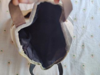 Bolso de tela hecho a mano