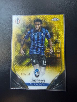 Cromo Ederson numerado 150 Topps Chrome