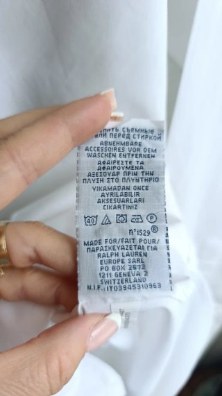 Camisa Polo Ralph Lauren Blanca Talla M