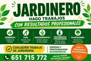 Jardinería. Desbroces y más