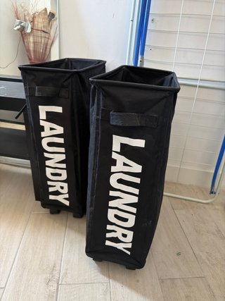 Cesto de ropa negro