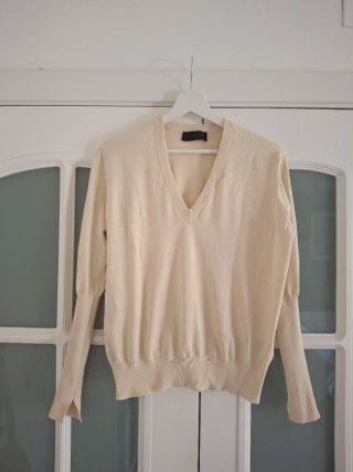 Jersey Zara color mantequilla