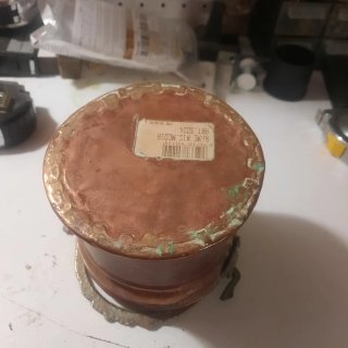 Pentola in rame con manici
