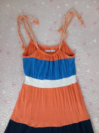 Vestido largo Bershka de tirantes talla XS S 34 36