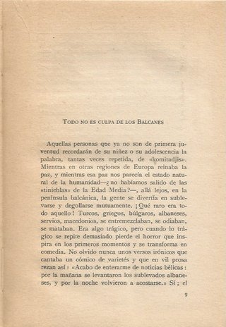 LOS BALCANES, AVISPERO DE EUROPA - ANDRES REVERZ -