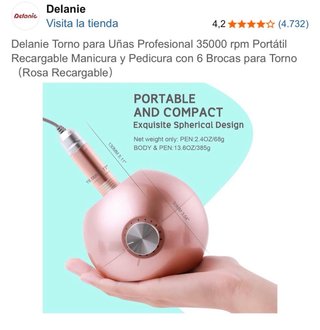 Torno para Uñas Profesional Delanie 35000 RPM