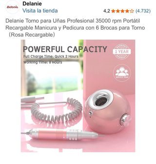 Torno para Uñas Profesional Delanie 35000 RPM