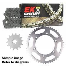 Kit Transmisión EK Cadena Corona Piñón Reforzado