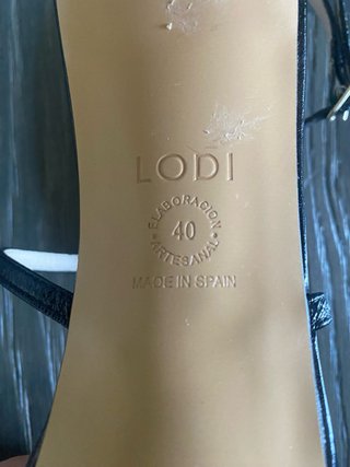 Sandalias LODI Tacón Alto Negro T40
