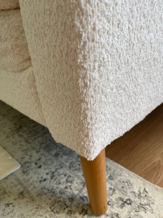 Sofá de diseño chenilla beige