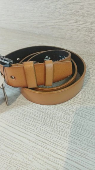 Cinturón Piel Marrón Camel 120cm