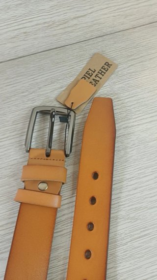 Cinturón Piel Marrón Camel 120cm