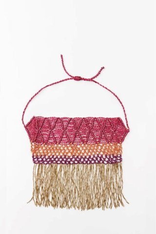 Collar Zara con flecos y abalorios