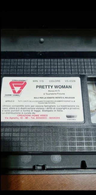 Vhs vintage del film "Pretty woman".