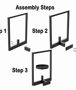 Soporte de marco pared para plantas