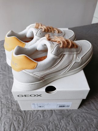Zapatillas Geox Warrens talla 39 blanco/gris claro