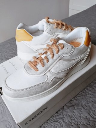 Zapatillas Geox Warrens talla 39 blanco/gris claro
