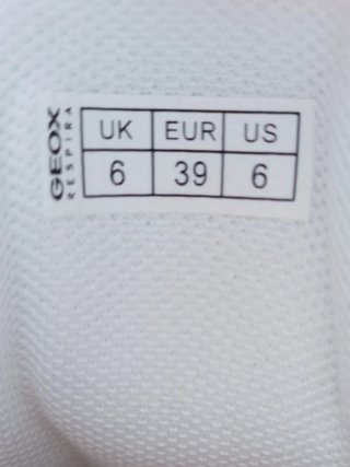 Zapatillas Geox Warrens talla 39 blanco/gris claro