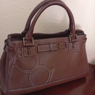 Bolso Purificación García Marrón Piel impecable