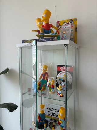 Vitrina IKEA DETOLF Blanca Cristal