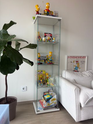 Vitrina IKEA DETOLF Blanca Cristal