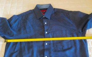 Camisa Yves Enzo Estampada Manga Corta Talla M