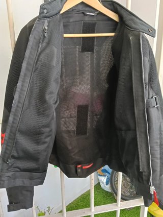 Chaqueta Moto Honda Negra