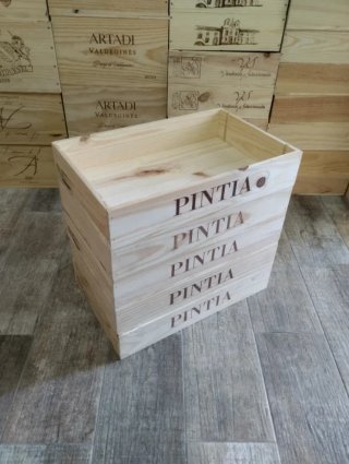5 Scatole in Legno Tipo Vassoio