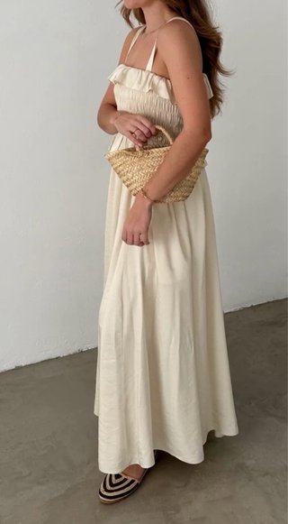 Vestido largo Pedro del Hierro marfil