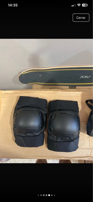 Casco y protecciones skate adulto M