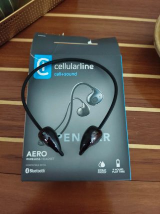 Auriculares Cellularline Aero Bluetooth Negro/Marr