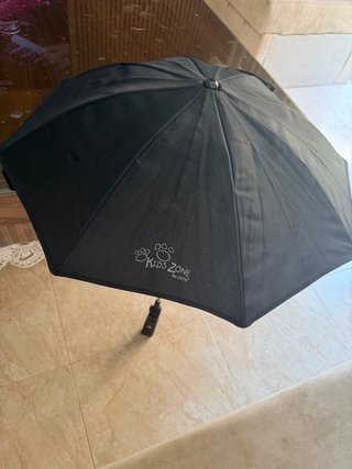 Sombrilla para cochecito negra
