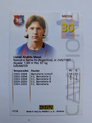 Lote cromos Messi F.C. Barcelona