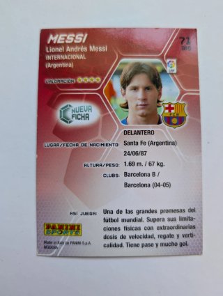 Lote cromos Messi F.C. Barcelona