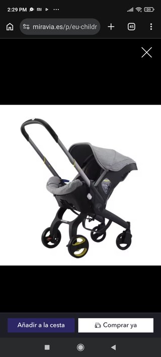 Carrito bebé plegable buen estado