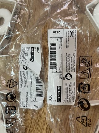 4 Ganchos Soportes IKEA IRJA Cortina