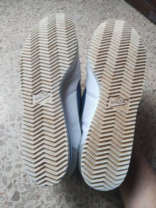 Zapatillas Nike Cortez Hombre Blancas y Azules